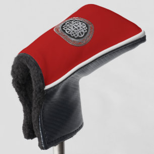 [400] Heiliges keltisches silbernes Knoten-Kreuz Golf Headcover