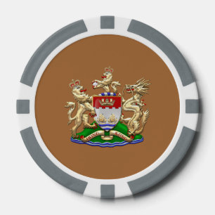 [400] Hongkong Historischer Wappen 1959-1997 Pokerchips
