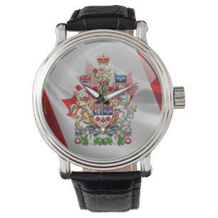[400] Kanada-Wappen [3D] Armbanduhr