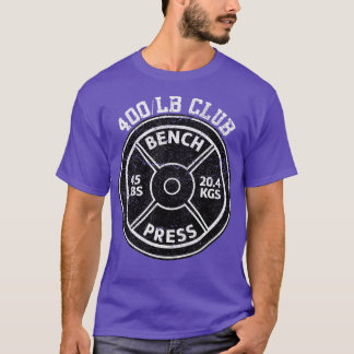 400 lbs Pfund Bank Presseraum Gym Weightlift P T-Shirt