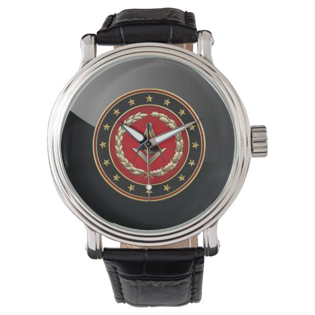 [400] Masonic Square and Compasses [3. Grad] Armbanduhr (Vorderseite)