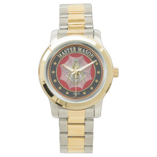 [400] Master Mason - Platz und Kompasse 3. Stufe Armbanduhr
