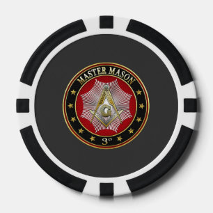 [400] Master Mason - Platz und Kompasse 3. Stufe Pokerchips
