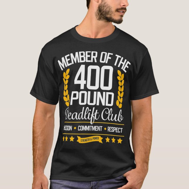 400 Pfund Sterbelift Club Fitnessstudio für Damen  T-Shirt (Vorderseite)