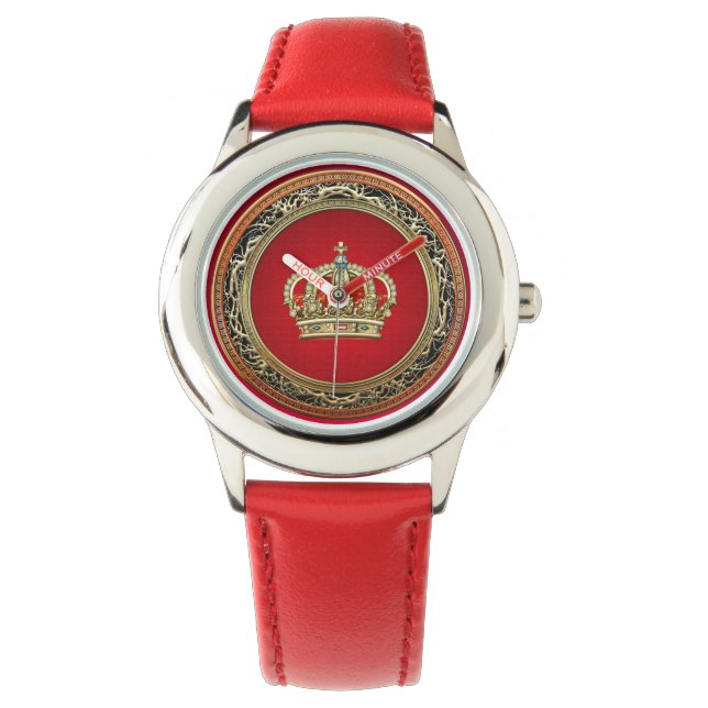 [400] Prinzessin King-Queen Crown [Belg.Gold] Armbanduhr (Vorderseite)