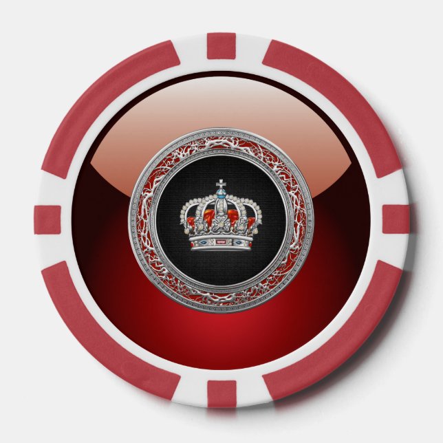 [400] Prinzessin King-Queen Crown [Silver] Pokerchips (Vorderseite)