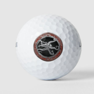 [400] Sacred Silver Octopus in Defensive Posture Golfball