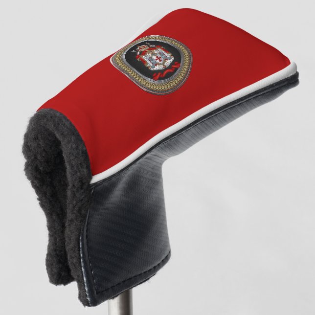[400] Tempelwappen der Ritter Golf Headcover (3/4 Vorderseite)