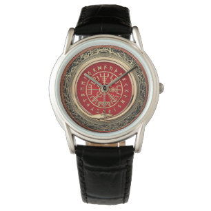 [400] Vegvisir - Viking Gold Magic Runic Compass Armbanduhr