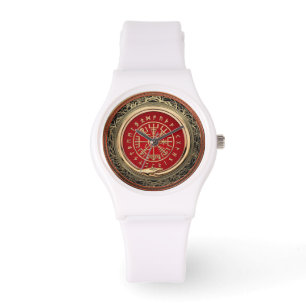 [400] Vegvisir - Viking-Goldmagischer Runic Armbanduhr