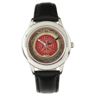 [400] Vegvisir - Viking-Goldmagischer Runic Armbanduhr