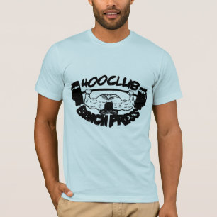 400 Verein-Bankdrücken-amerikanisches T-Shirt
