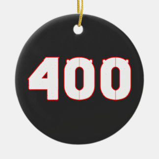 400 Zahl Keramik Ornament