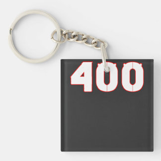 400 Zahl Schlüsselanhänger