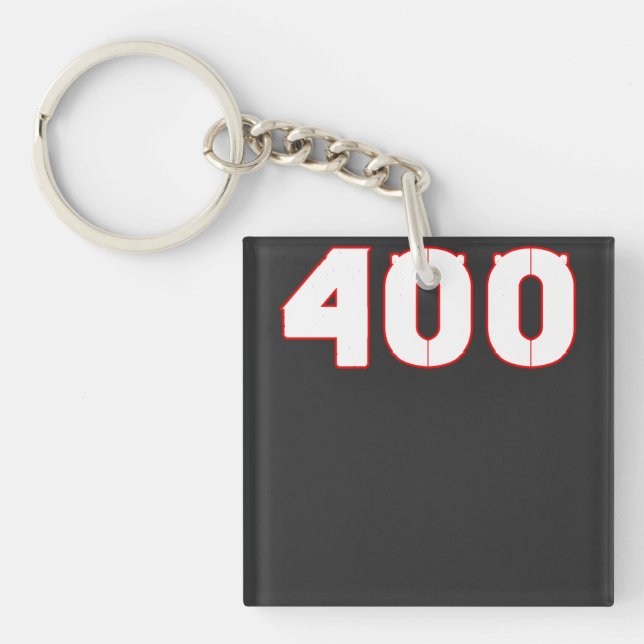 400 Zahl Schlüsselanhänger (Vorderseite)