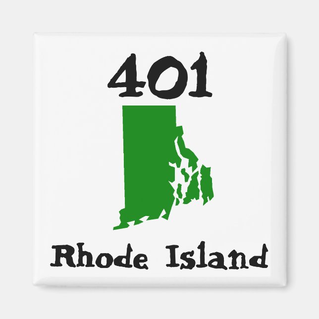 401, Gebietscode der Insel Rhode Magnet (Vorne)