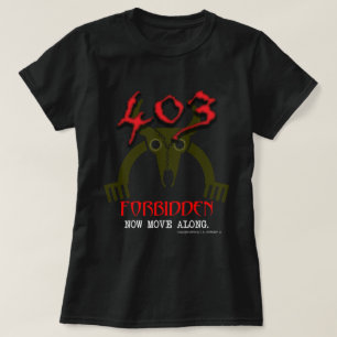 403 Untersagt, durch den Code-T - Shirt zu leben