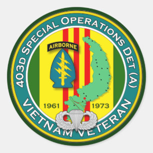 403d SODA - ASA Vietnam Runder Aufkleber