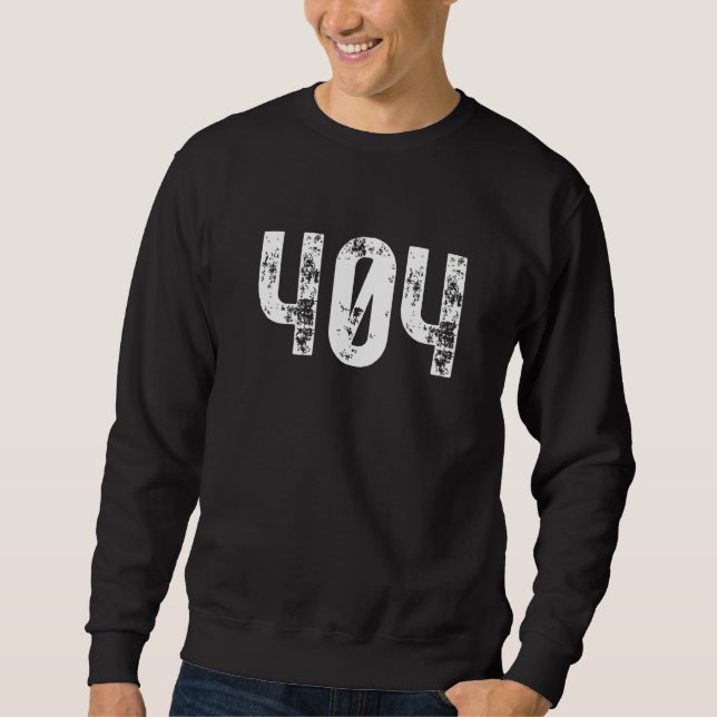 404 Area Code Atlanta GA Mobile Telephone Area Cod Sweatshirt (Vorderseite)