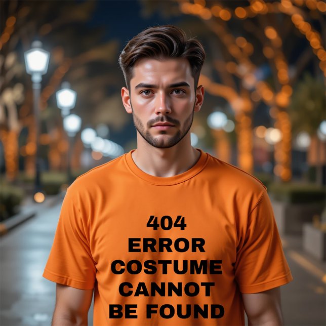 404 ERROR COSTUME CANNOT BE FOUND T-SHIRT (Créateur téléchargé)