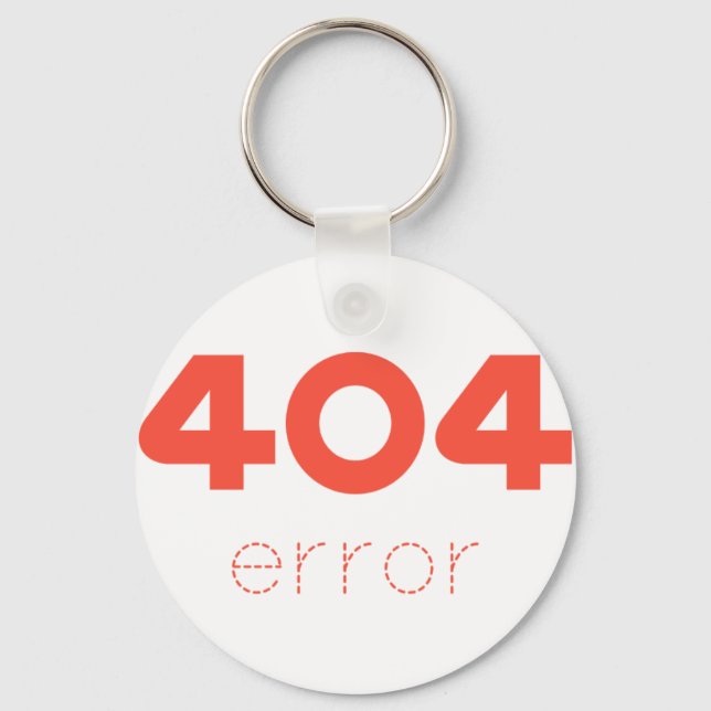 404 error schlüsselanhänger (Vorderseite)