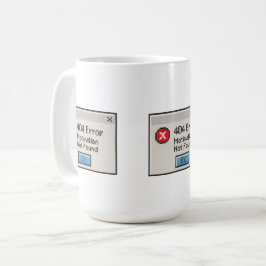 404 Fehler: Motivation wurde nicht gefunden Kaffeetasse