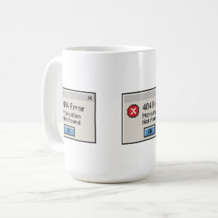 404 Fehler: Motivation wurde nicht gefunden Kaffeetasse