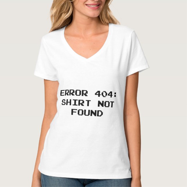 404 Fehler: Shirt wurde nicht gefunden (Vorderseite)