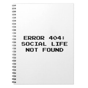 404 Fehler : Soziales Leben wurde nicht gefunden Notizblock
