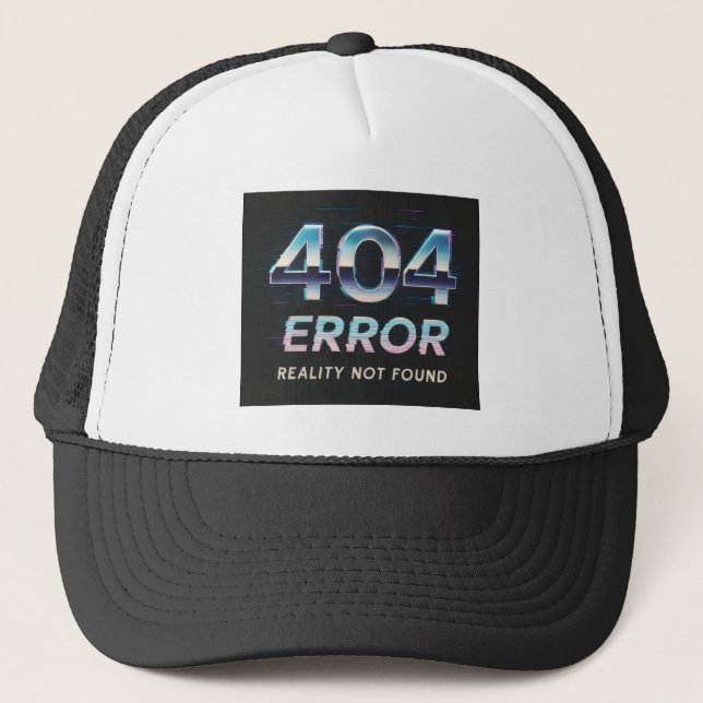 404 Fehlercode Truckerkappe (Vorderseite)