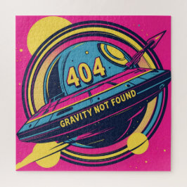 404 Gravity not found - Retro Space Pop Art