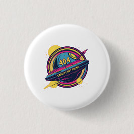 404 Gravity not found - Retro Space Pop Art Button