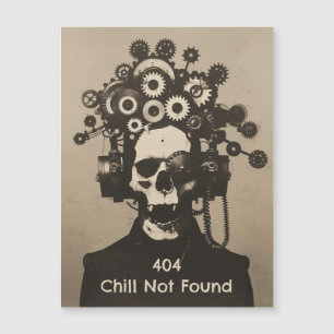 404 Kill nicht gefunden Steampunk Mental Overload Magnetkarte