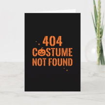 404 Kostüm nicht gefunden Halloween