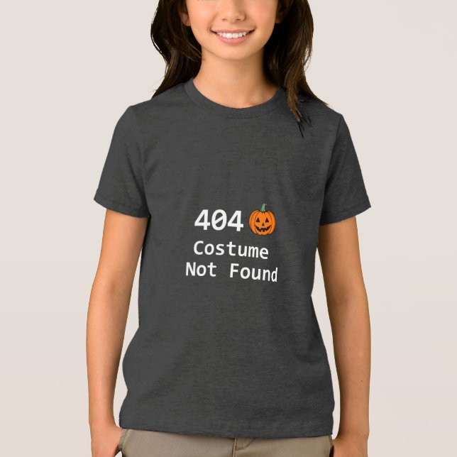 404 Kostüm nicht gefunden Tri-Blend Shirt (Vorderseite)