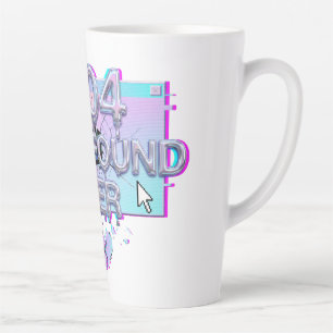 404 Nicht Gefunden Her Y2K Glitch Lustiger Trennun Milchtasse