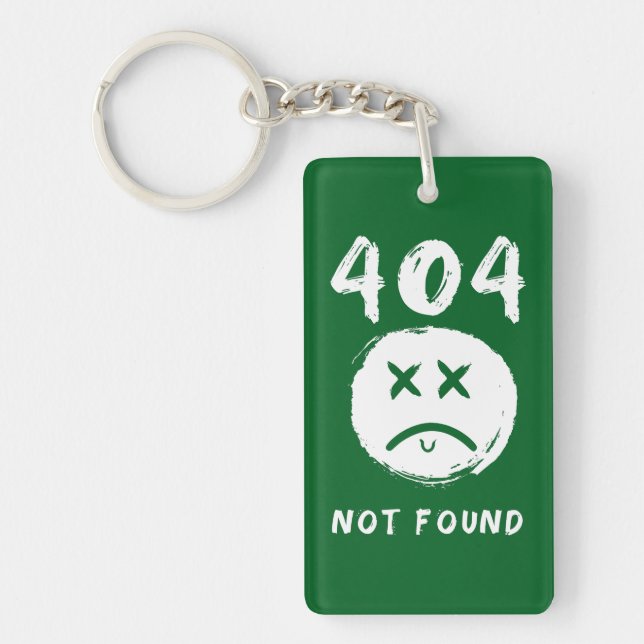 404 nicht gefunden schlüsselanhänger (Vorderseite)