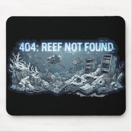 404 Reef Not Found – Underwater Tech Graveyard Mousepad