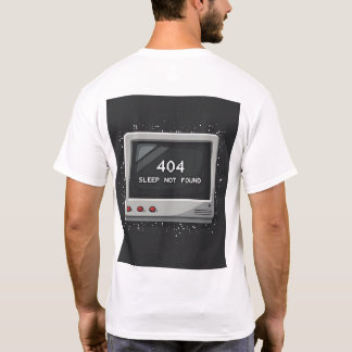 404: Schlaf nicht gefunden – Retro-Gamer-Glitch-T- T-Shirt