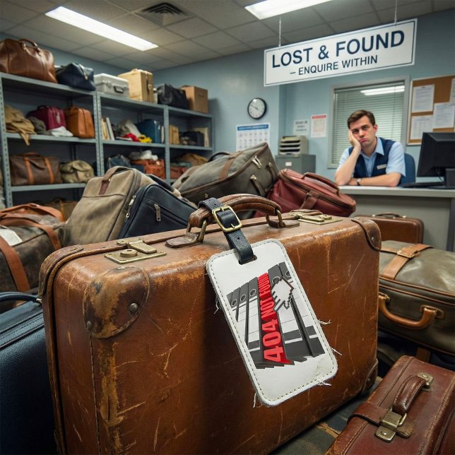 404 Website-Fehlermeldung nicht gefunden Gepäckanhänger (Von Creator hochgeladen)