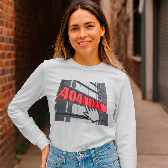 404 Website-Fehlermeldung nicht gefunden T-Shirt (Von Creator hochgeladen)