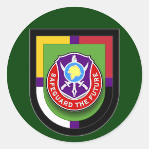 404th Zivile Angelegenheitenbn-Blitzaufkleber Runder Aufkleber