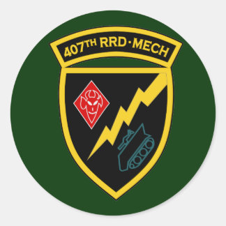 407. RRD - Mech SSI Runder Aufkleber