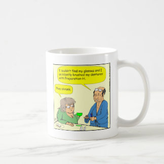 408 Gebisse Hemorrhoid-Creme Cartoon Kaffeetasse