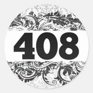408 RUNDER AUFKLEBER