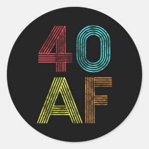 40.04.1979 40 RUNDER AUFKLEBER