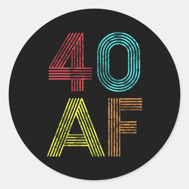 40.04.1979 40 RUNDER AUFKLEBER (Vorderseite)