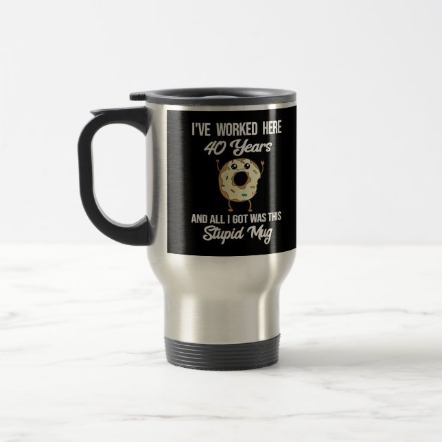 40 Anniversaire de travail Appréciation cadeau Mug (Gauche)