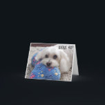 *40. BIRTHDAY* HA HA (FUNNY DOG SPASS) KARTE<br><div class="desc">ICH LIEBE DIESE KARTE UND HOFFE,  DASS SIE AUCH GUT MACHEN. WAS FÜR EINE SÜSSE SIE IST!!!!! VIELEN DANK,  DASS SIE VON 1 MEINER 8 GESCHÄFTE GESCHLOSSEN SIND UND EINEN GROSSEN TAG HABEN!</div>