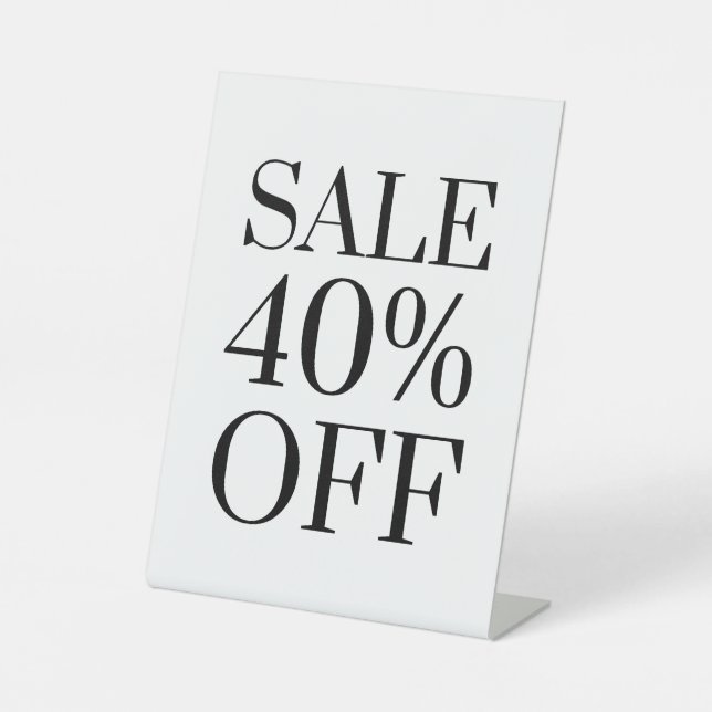 40 % de réduction sur la vente Signal, Panneau Com (Recto)